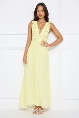 Light Embrace Maxi Dress Yellow
