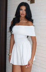 Wherever You Are Mini Dress White