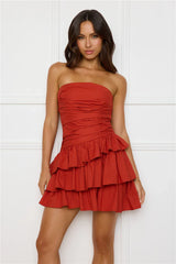 Attention Snatch Mini Dress Red