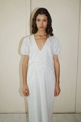 Pinched Dress - Lake Stripe