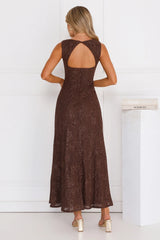 Stay Fab Maxi Dress Brown