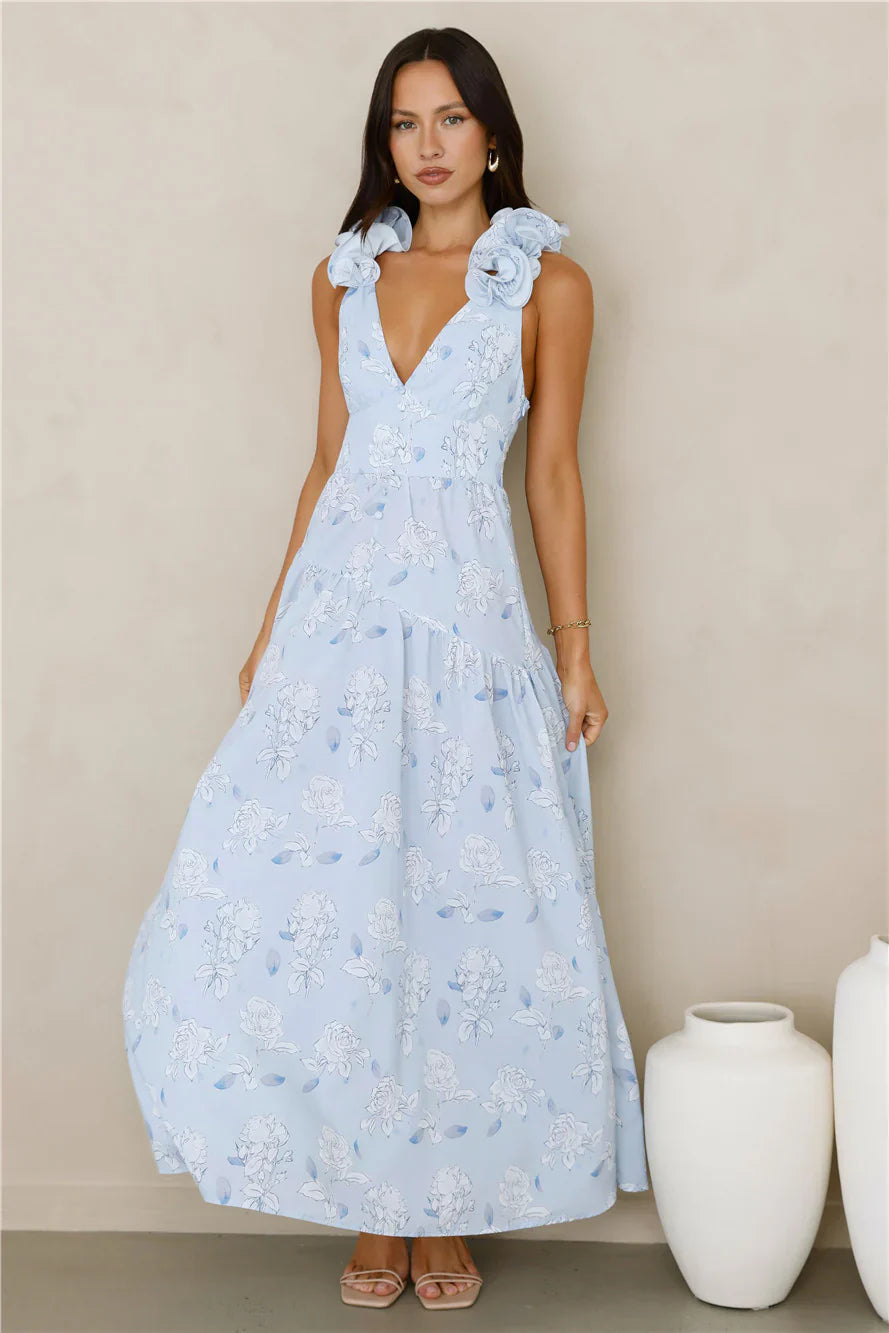 Pretty You Maxi Dress Blue