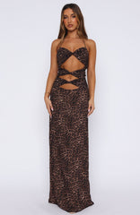 Baby Of Mine Halter Maxi Dress Exotic Spot